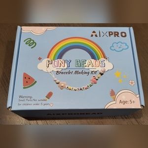 NWT Pony Beads Bracelet Making Kit, 48 Colors Kandi Bead Kits